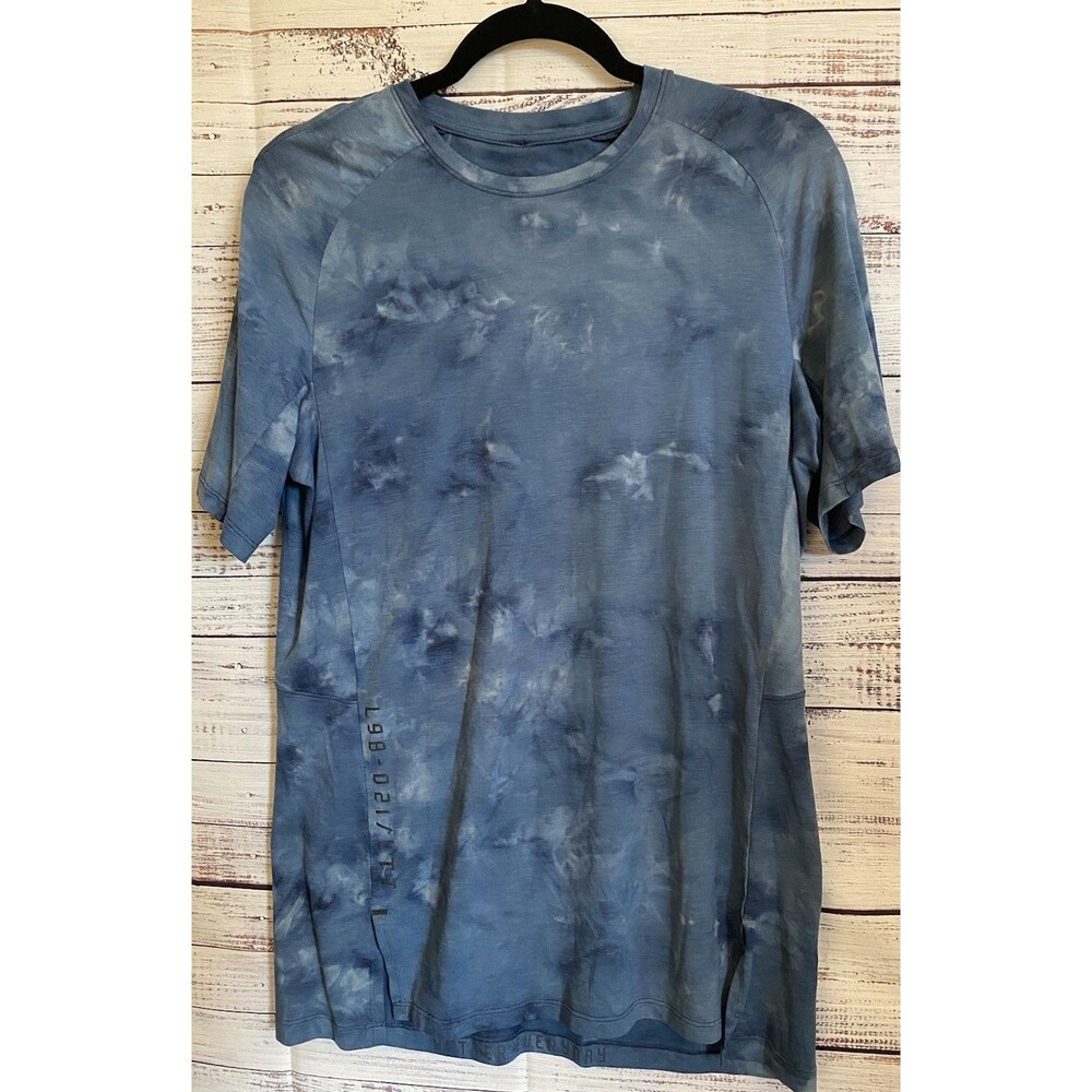 LULULEMON Always Agile Short Sleeve Workout T Shirt • Men’s M/L Blue